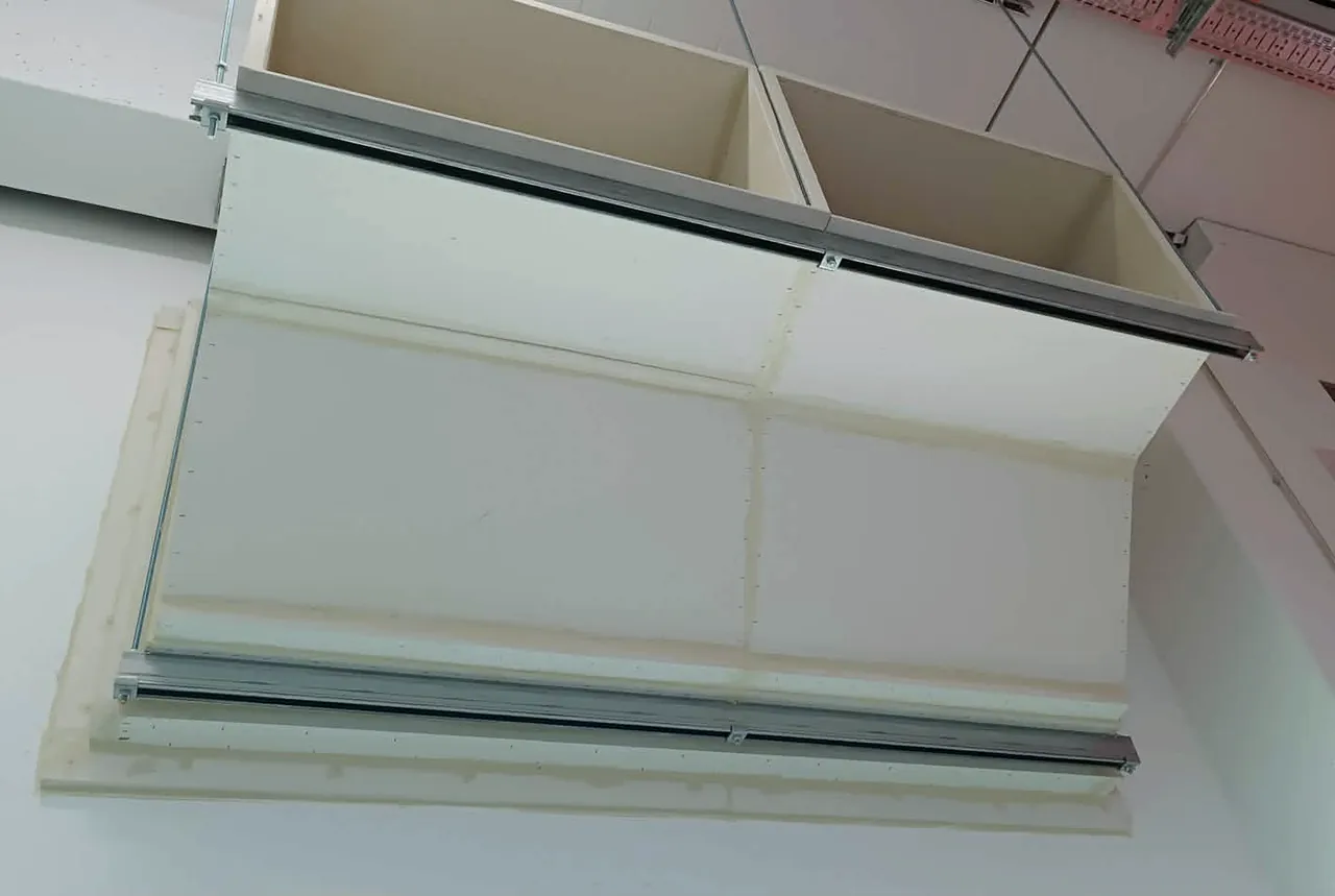 Fire-rated board ductwork installation for an industrial ventilation system